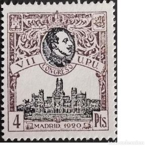 Sellos: Edifil 308 sellos España nuevos 1905 VII Congreso de la U.P.U
